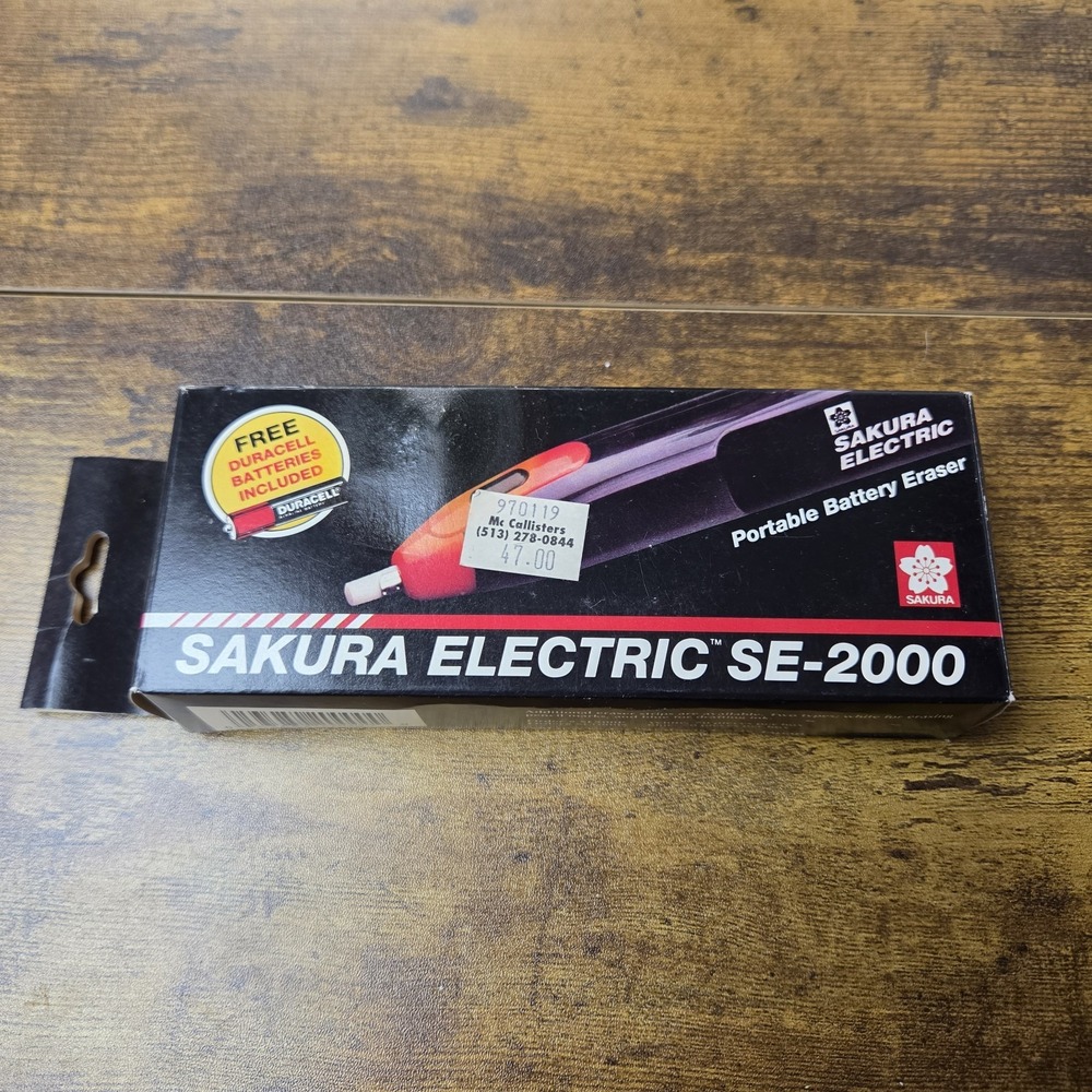 Sakura Electric Eraser SE-2000  SEALED NIB +  60 Eraser Refills NEW